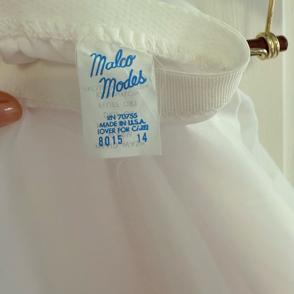 Elegant White Petticoat by Malco Modes